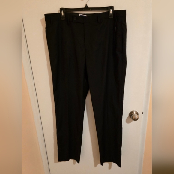 Calvin Klein Dress Pants Mens 36WX31L Black NWT Mistag As 32L Preppy Academia - Picture 1 of 8